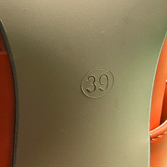 Women’s Orange Tie-up Pointed Toe Heel Booties Size 8 1/2 NWOT - Picture 12 of 12